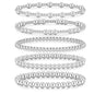 Women's 5PCS Gold Ball Beads Stretchable Bracelets Set - Waterproof, Adjustable Jewelry for Women, Gold Jewelry for Beach & Everyday Wear (Sohochic)