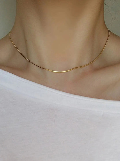 Minimalist Elegant Matching Necklace, Summer 2024 Trendy Stainless Steel Chain Necklace for Women for Gift, Dainty Minimalist Design Jewelry for Daily Wear, Fashion Jewelry Party, Fashion Accessory Necklace