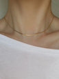 Minimalist Elegant Matching Necklace, Summer 2024 Trendy Stainless Steel Chain Necklace for Women for Gift, Dainty Minimalist Design Jewelry for Daily Wear, Fashion Jewelry Party, Fashion Accessory Necklace