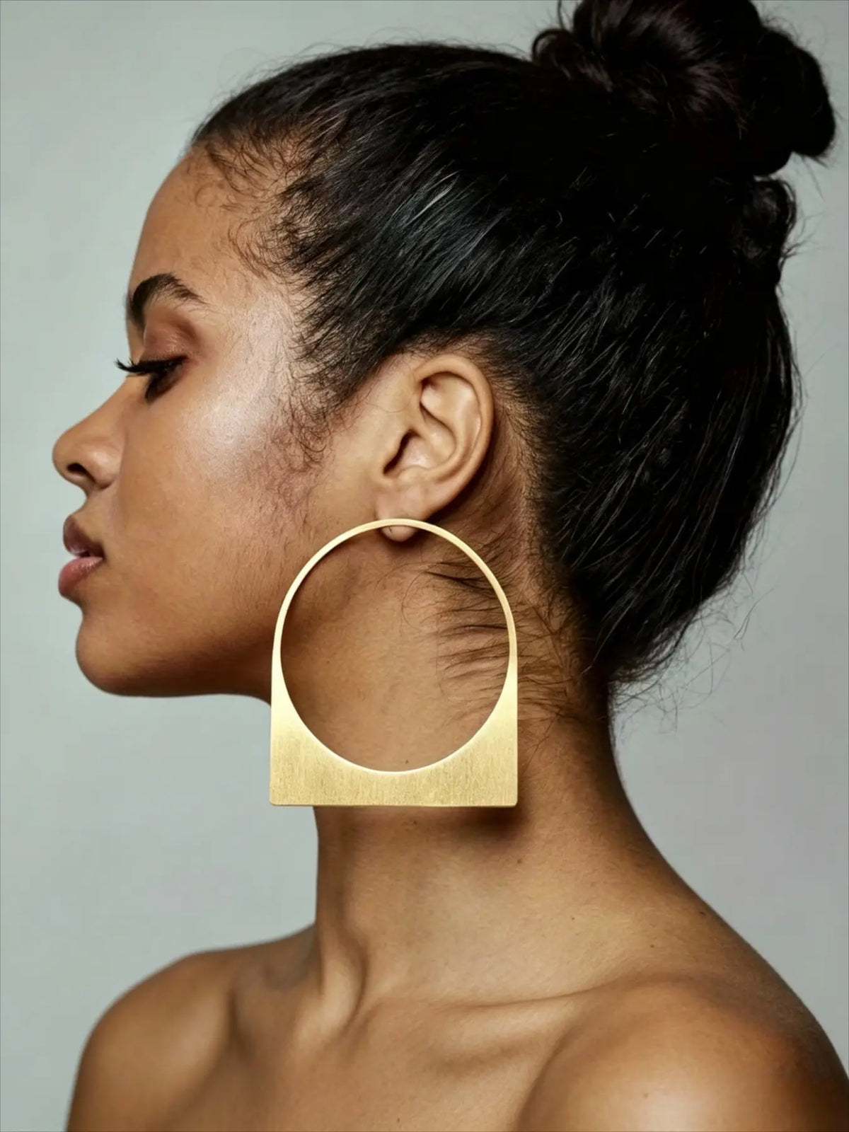 Fashionable Geometric Hollow Out Round Metal Large Hoops Shape Earrings for Women, Simple Party Club Personality Versatile Earrings Ear Hoops, Fashion Jewelry Party
