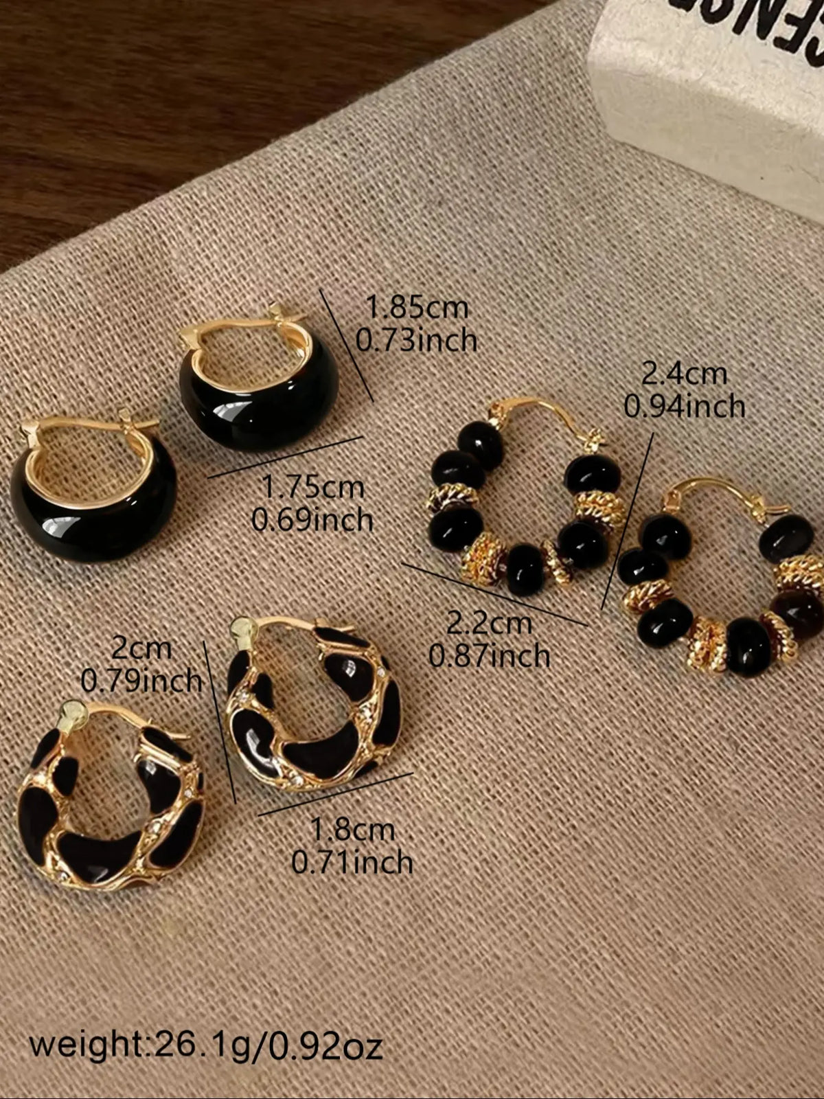 Women's Elegant Geometric Hoop Earrings Set, Drop Oil Design, All-season Fashion Jewelry for Daily Wear & Gifts, High Quality Earrings, Classic Style Earrings, Hoop Earring Sets