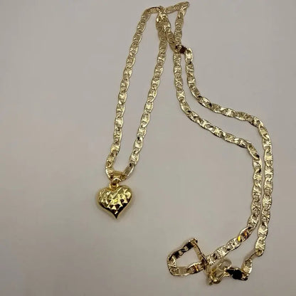Small Heart Pedant Necklace Gold Plated Available Sizes women s
