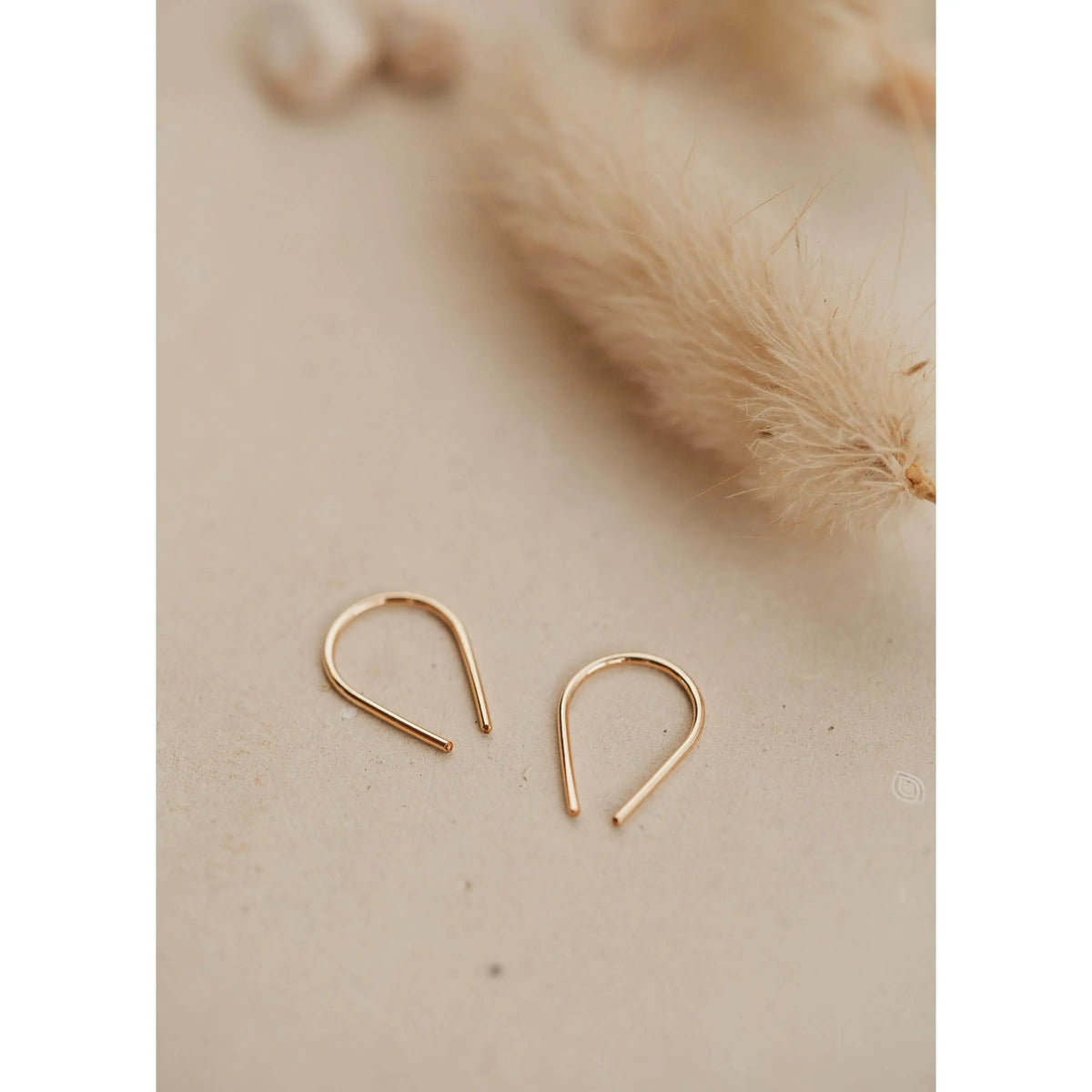 Hello Adorn Tiny Horseshoe Earrings - Any Occassion Dainty Jewelry - Women's Fashion Accessory