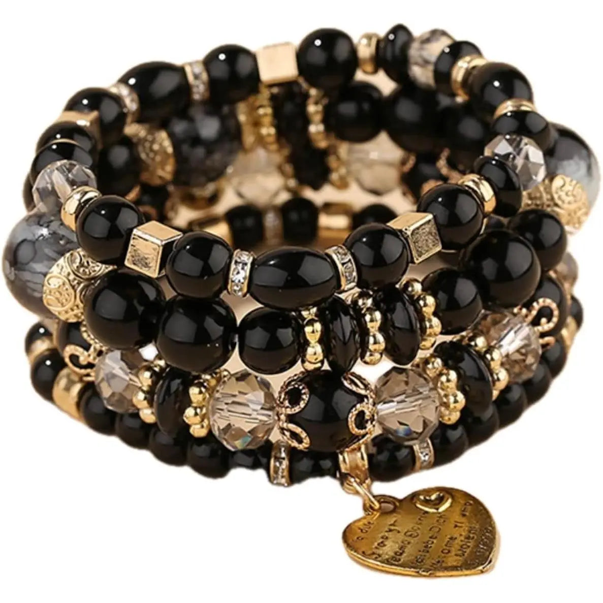Women Beaded Bracelet Set| Colorful Boho Stackable Trendy Design with Crystal Accents Multilayer Bangle Bracelet| Fashion Stretch Braclets Jewelry for Women