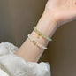 Women's Ultra-Thin Pearl Beads Bracelet - Uniquely Designed High-End Beaded Wrist Jewelry, Delicate Daily Wear Accessory, Thoughtful Birthday Gift Ideas for Close Female Friends