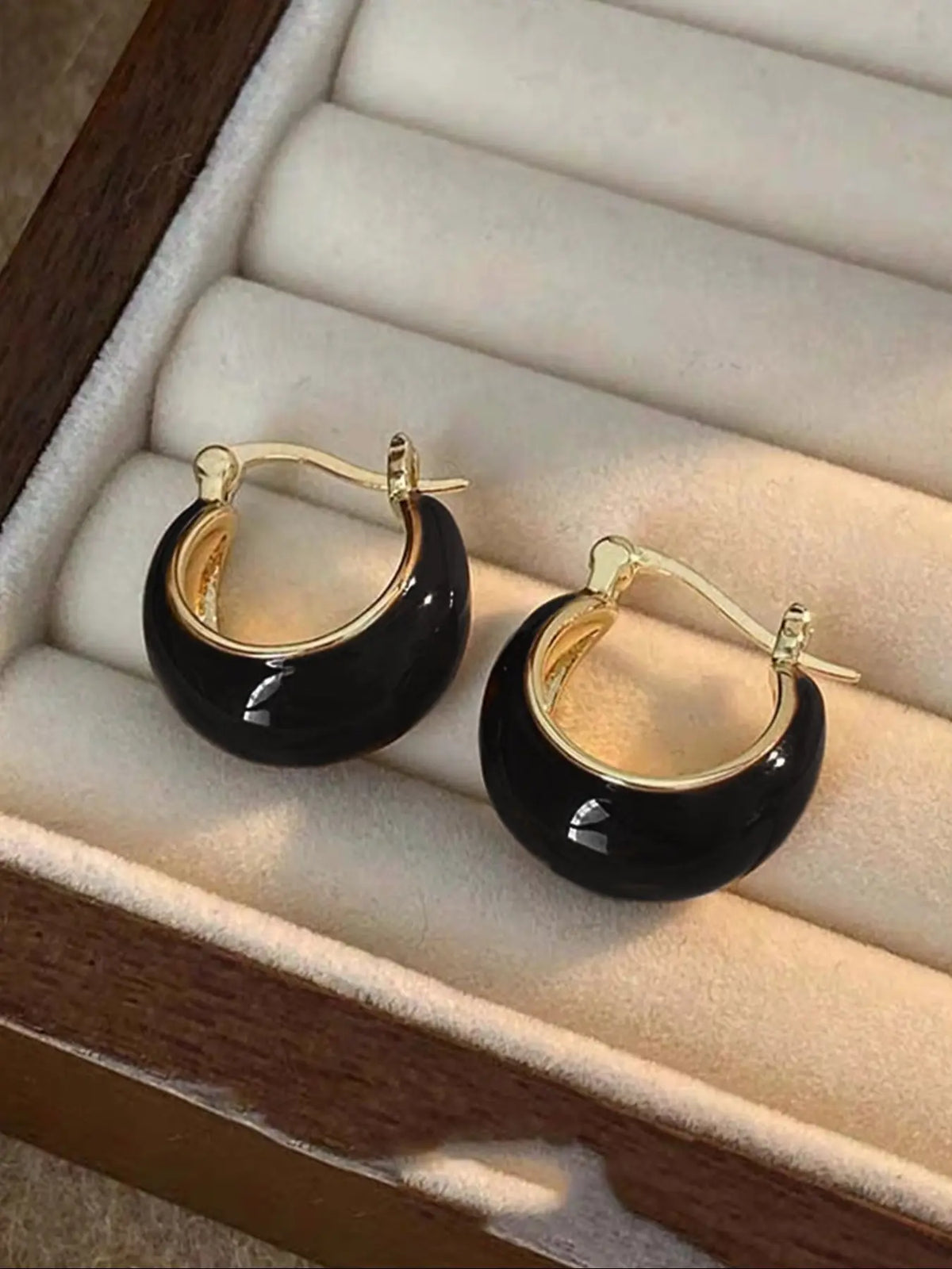 Women's Elegant Geometric Hoop Earrings Set, Drop Oil Design, All-season Fashion Jewelry for Daily Wear & Gifts, High Quality Earrings, Classic Style Earrings, Hoop Earring Sets