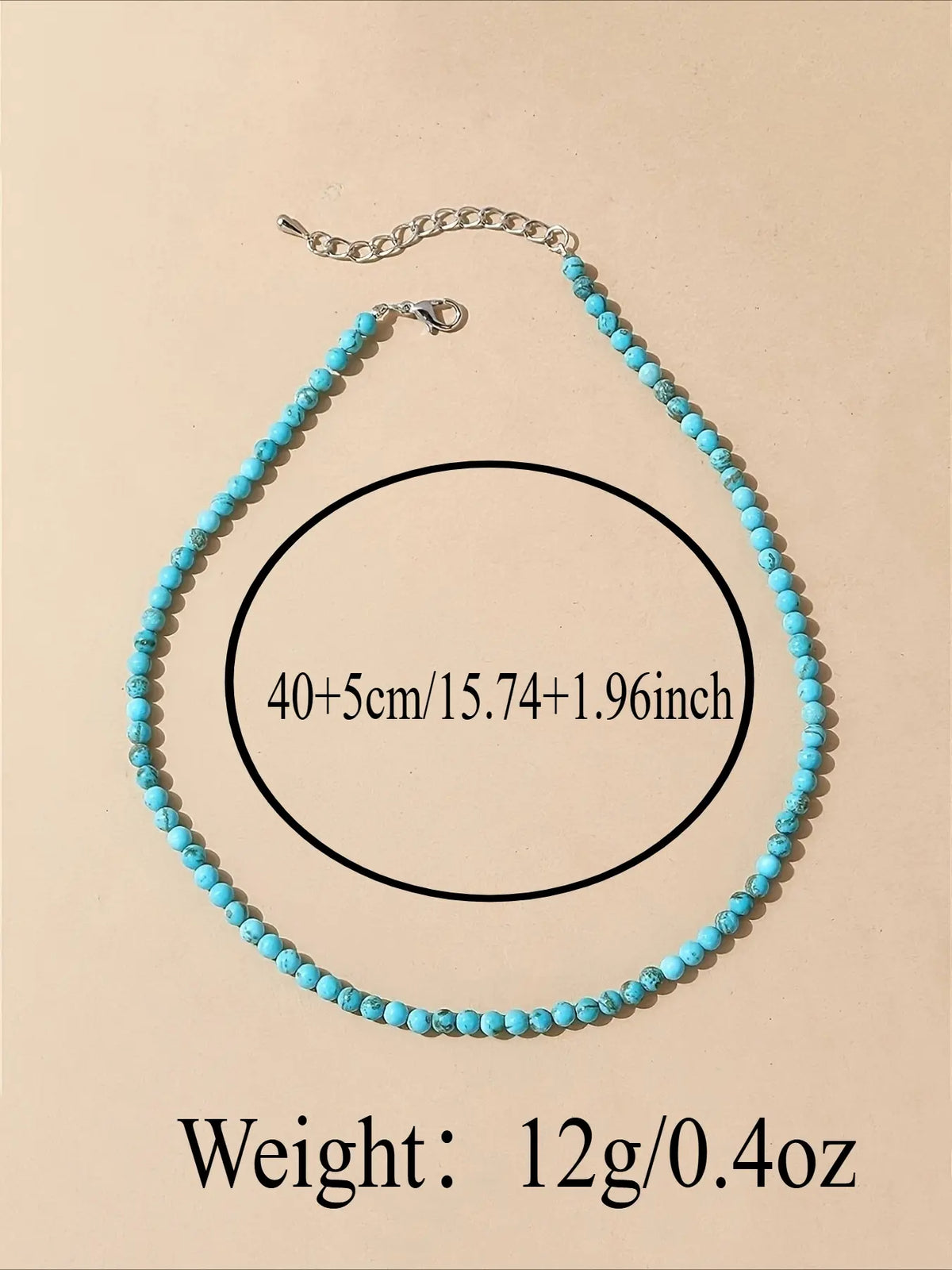 Women's Boho Minimalist Beaded Necklace, Casual Trendy Jewelry, Dainty Boho Necklace, Adjustable Elastic Lightweight Summer Jewelry for Parties, Vacations, and Casual Wear