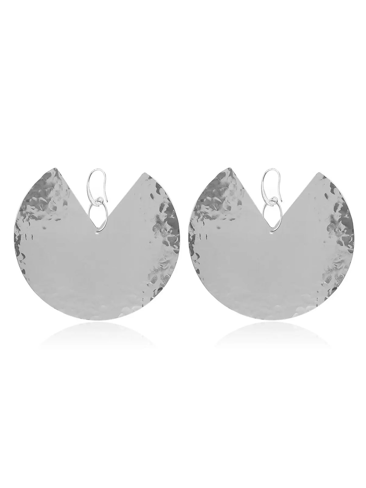 Boho Style African-Inspired Earrings, Zinc Alloy Hammered Tribal Jewelry, Large Statement Earrings for Women, Ethnic Fashionable Accessories, Trendy Jewellery, Stylish Jewelry, High Quality Earrings