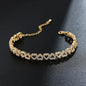 Luxury Heart Zircon Bracelet for Women – Elegant Heart Tennis Bracelet, Romantic Jewelry Gift for Her, Adjustable Chain Sparkling Love Bracelet
