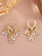 1 Pair of Fashionable and Luxurious Blue Teardrop-Shaped Sparkling Zirconia Fringe Fashion Jewelry Earrings for Women—Exquisite and Elegant, Perfect for Everyday Wear, Parties, and Gatherings; a Stylish Gift