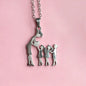 Family Members Necklace - Mom & Kids Pendant, "A Mother's Love Always With You", Perfect Necklace Gift for Women & Mothers