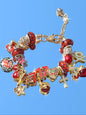 Leopard Print Cherry Charm Bracelet, Star Girl Cross Bracelet, Lucky Number 777 Bracelet, Cherry Tooth Bracelet, Pool Ball 7 Bracelet