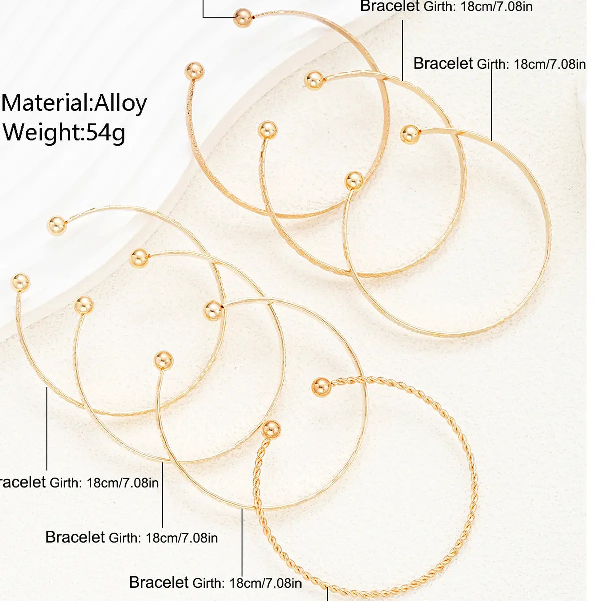 7-piece gold bracelet set, multi-layer adjustable women's bracelet set, suitable for teen girls Christmas gift bracelets Multilayered Bangles Boho Style Bangles