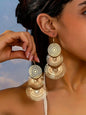 Boho Style Hollow Out Design Dangle Earrings, Bohemian Earrings, Statement Earrings, High Quality Earrings, Fashion Jewelry for Parties & Daily Wear, Trendy Versatile & Exquisite Jewellery, Ideal Birthday Gift, Fashionable Accessories