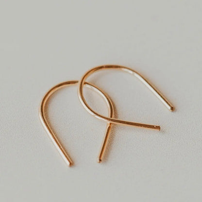 Hello Adorn Tiny Horseshoe Earrings - Any Occassion Dainty Jewelry - Women's Fashion Accessory