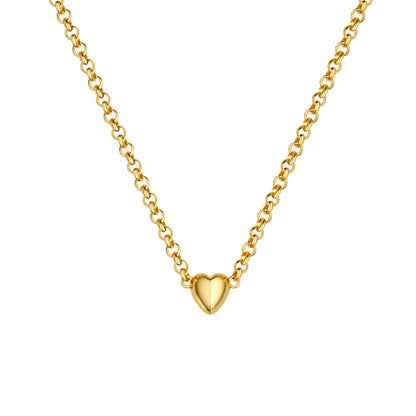 Tewiky 14K Gold/Silver Plated Heart Shape Pendant Magnetic Necklace for Women Dainty Fashion Choker Necklace Jewelry Love Party Mother's Day Gift