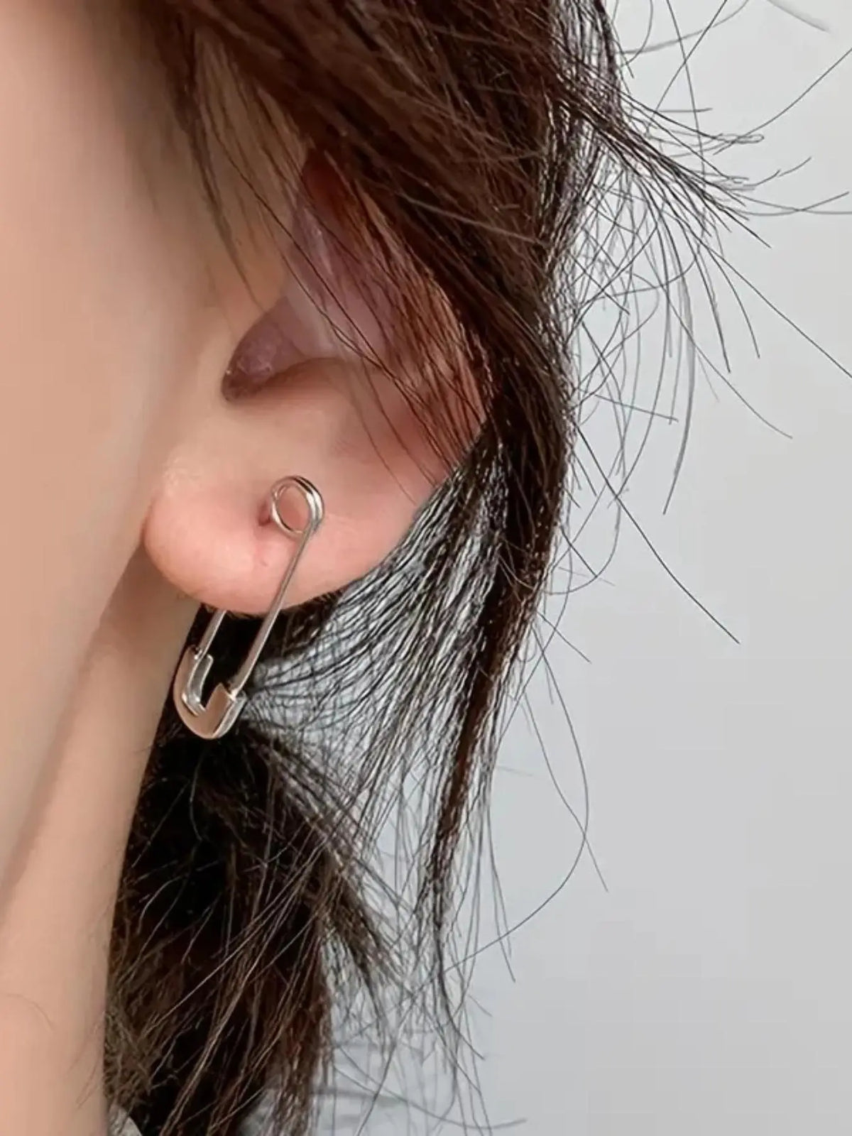 Punk Style Pin Design Earrings, Fashionable Earrings, High Quality Earrings for Women & Girls, Trendy All-match & Exquisite Jewelry for Birthday Gift, Fashionable Jewelry Accessories